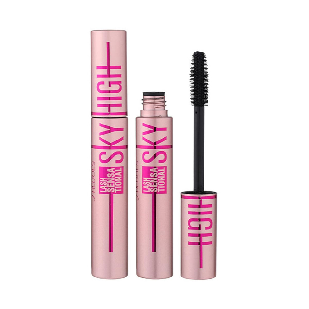 Black Waterproof Lengthening Mascara Â 4D Silk Fiber, Smudge Proof 24Hr Wear, Allday Curl Hold
