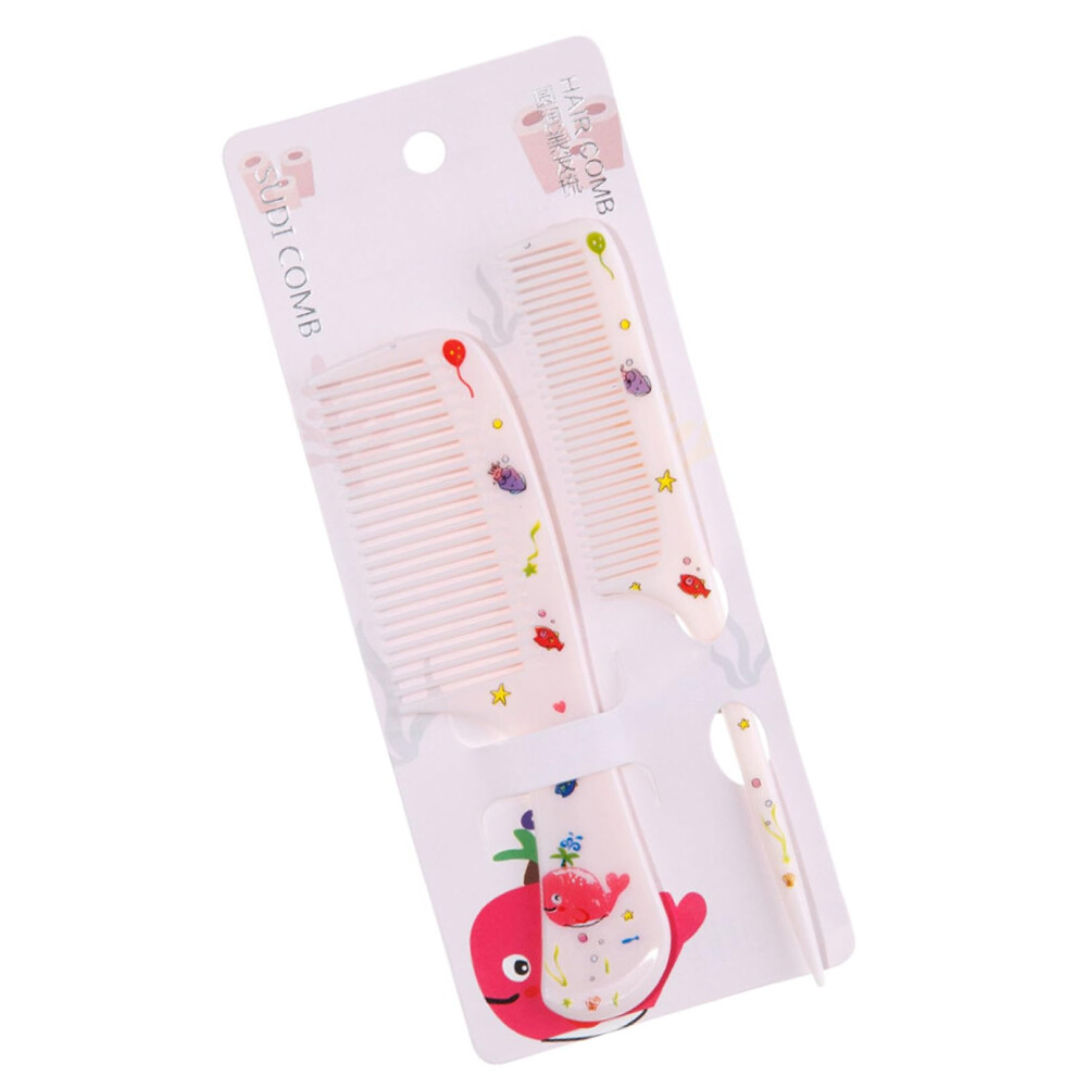Unisex Hair Styling Comb Set With Wide Tooth And Parting Combs For Gentle Detangling And Precise Sectioning
