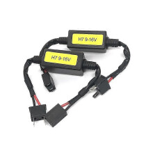 2 Stück H4/H7 LED-Scheinwerfer, Canbus-Kabelbaumadapter, Antiflimmerwiderstands-Decoder für Autoscheinwerfer, automatisches Nebellicht