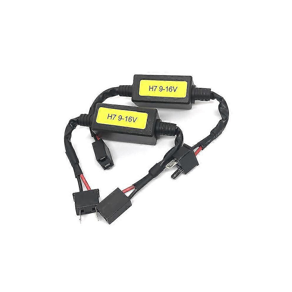 2Pcs H4/H7 Led Head Canbus Wiring Harness Adapter Anti-Flicker Resistor Decoder For Car Head Bulb Auto Fog Light 6935161585186