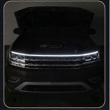 2025 100-240CM Motorhauben-Lichtstreifen Wasserdichter Dynamic Scan LED-Streifen außen