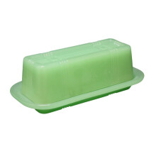 Butter Dish with Lid, Vintage Glass Butter Keeper for Counter or Fridge