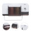 Raindrops Storage Shelving For Bathroom Accessories 1pcs White Plastic 4