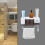 Raindrops Storage Shelving For Bathroom Accessories 1pcs White Plastic 8