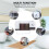Raindrops Storage Shelving For Bathroom Accessories 1pcs White Plastic 7