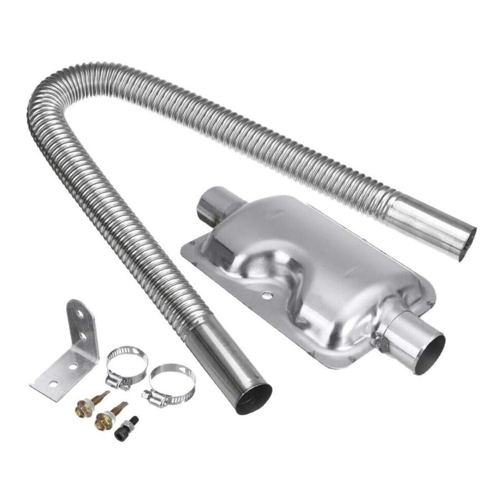 Exhaust Pipe For Diesel Heater Stainless Steel With Muffler 60Cm Rustresistant For Parking Heater 9070919568503