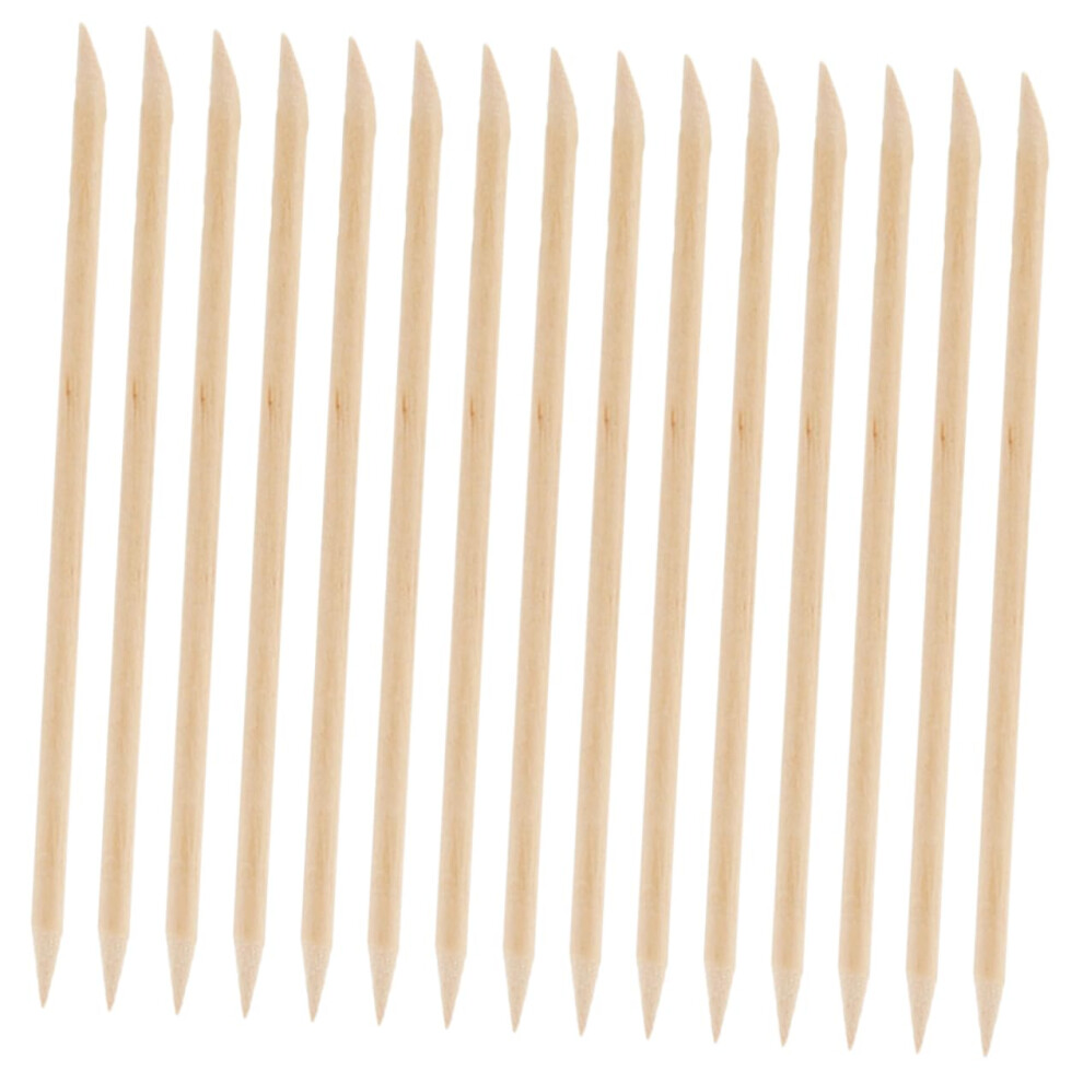 200pcs Wooden Cuticle Pusher Sticks DualEnded Nail Cleaner for Manicure and Pedicure