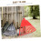 Leaf Rake Head Lightweight Durable Garden Rake Replacement for Lawn Patio Backyard Cleanup 2