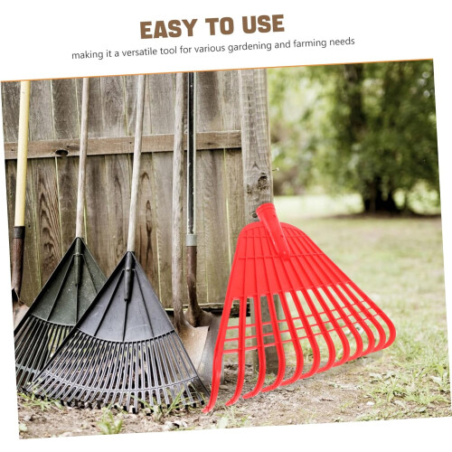 Leaf Rake Head Lightweight Durable Garden Rake Replacement for Lawn Patio Backyard Cleanup 1