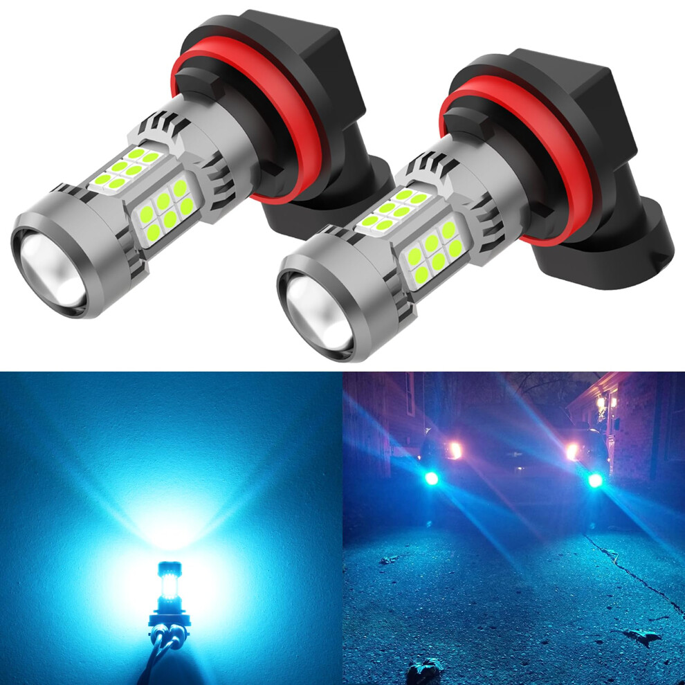 H8 H11 H16 Led Fog Bulbs Ice 3200Lm Super Bright Ip67 Waterproof Drl For Cars Light/Blue 9070919568398