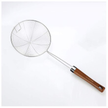 Stainless Steel Spider Skimmer Set of 3 with Long Handle for Frying, Hot Pot and Fast Oil Draining