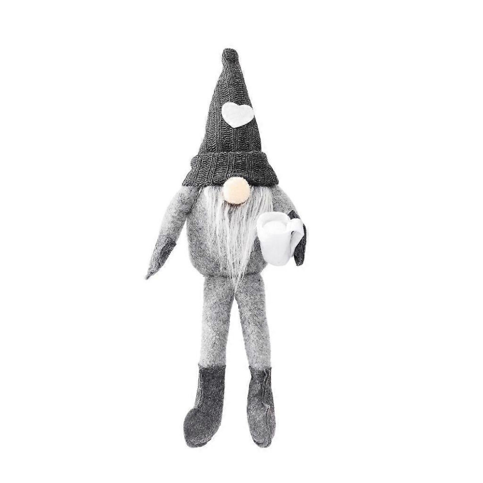 (As Show, Male) Heart Knitted Hat Coffee Gnome Decorative Face Less Ornaments Crafts 3242242658015