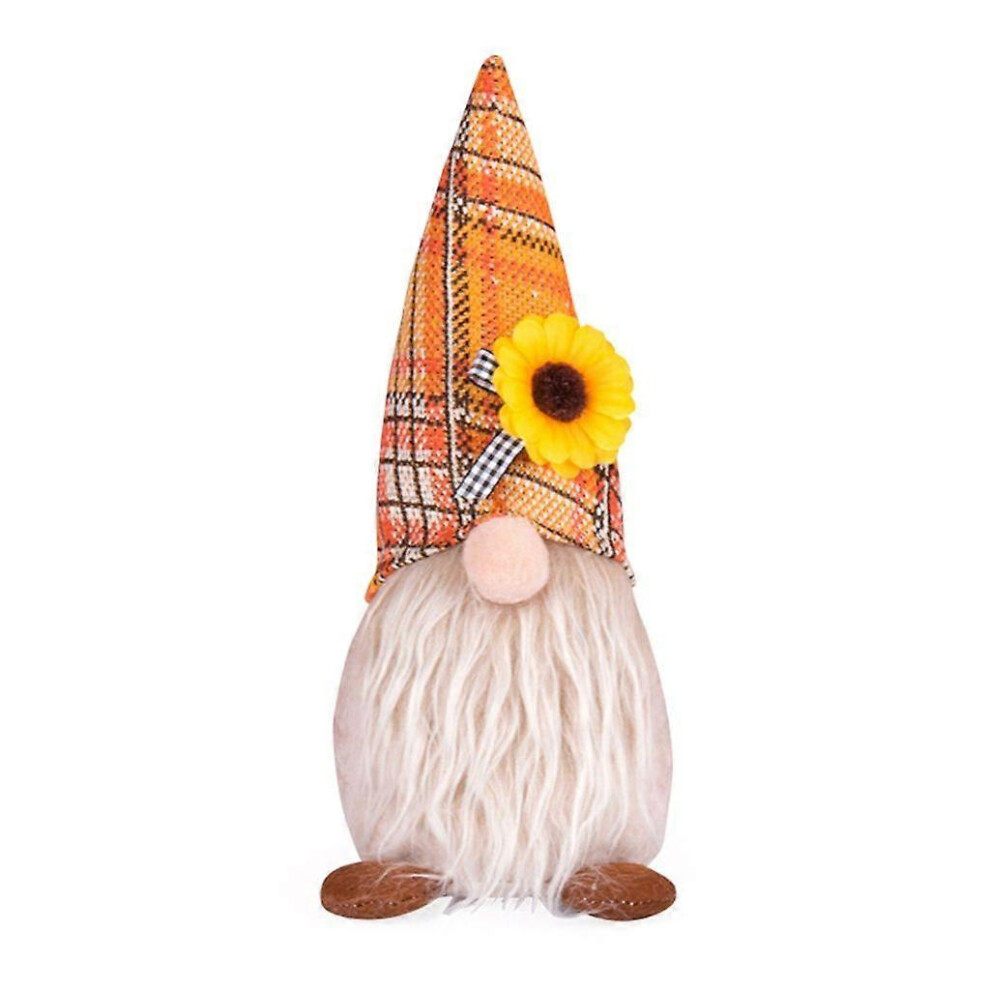 (As Show, 1) Fall Gnomes Plush Thanksgiving Gnomes Handmade Swedish Gnomes With Sunflower 5213747862632