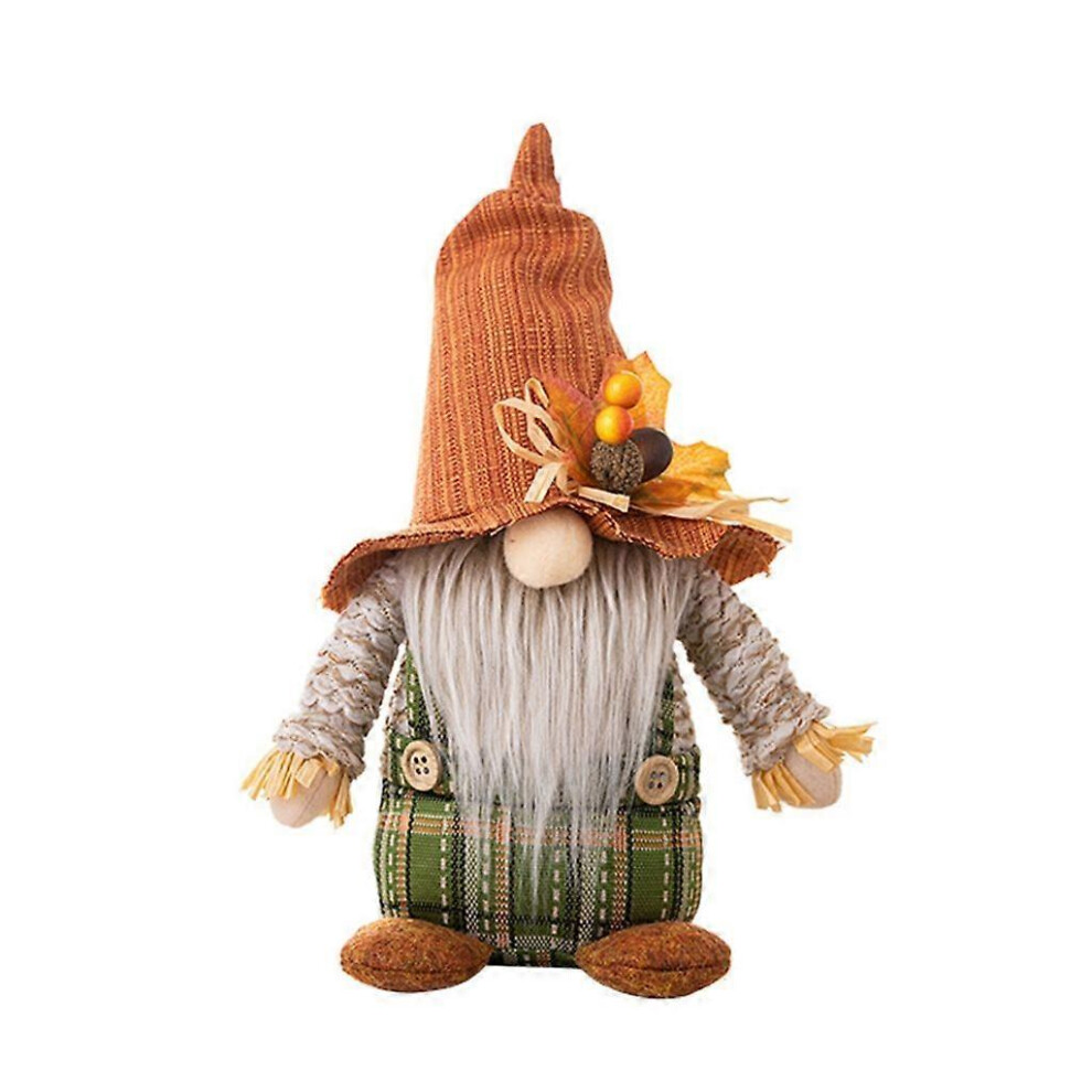 (As Show, Ladies) Thanksgiving Gnome Standing Maple Leaf Dining Table Decoration Children 5213747886942