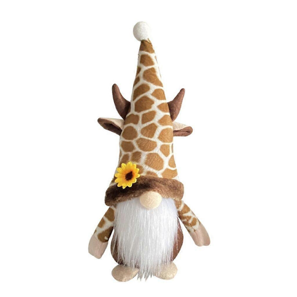 (As Show, B) Sunflower Cow Gnome Art Crafts Household Decoration For Sofa Tabletop 5213747878022