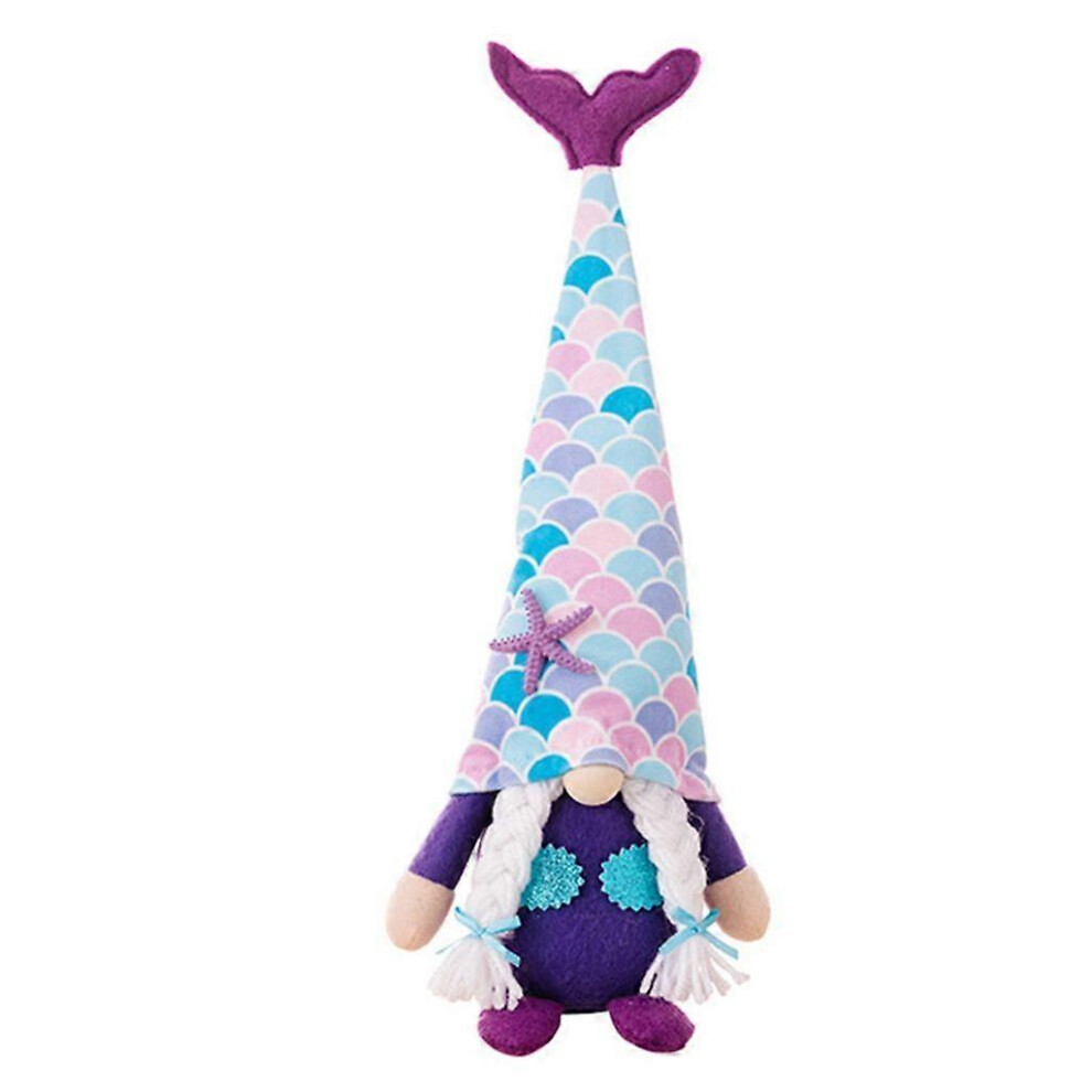 (As Show, One Size) Mermaid Gnome Fish Tail Dwarf Farmhouses Beach Decoration Ornaments 3364096780978