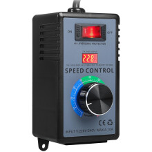 Speed Controler 240V Voltage Regulator AC 220V 10A Max 4000W Fan Speed Controller Temperature Dimmer for Angle Grinder/Blower/Electric Drill