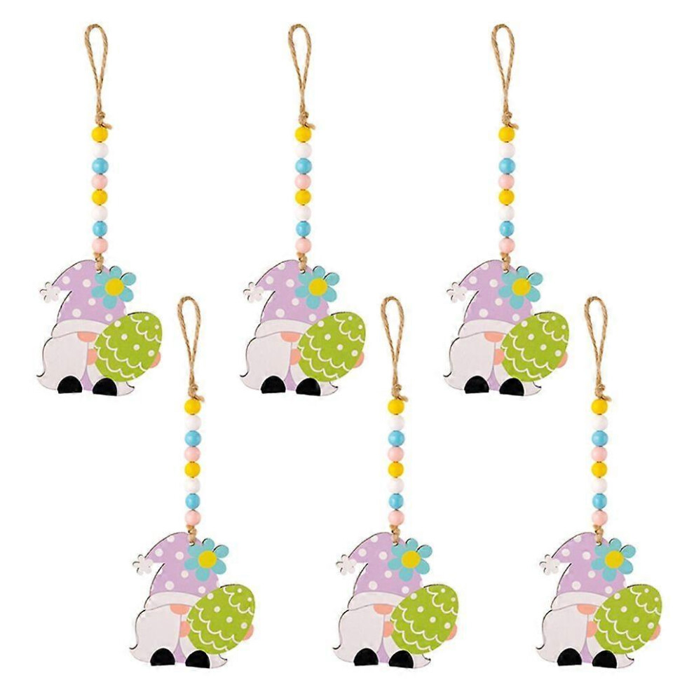(As Show, 2) Easter Wood Gnome Hanging Ornaments Rabbit Wood Slices Ornaments For Easter 3242242646647