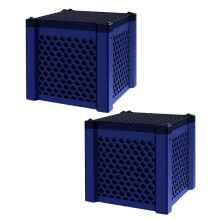 Aquarium Filter Cube 2pcs Activated Carbon Water Purifier for Fish Tanks Ponds and Troughs