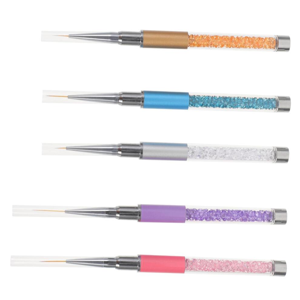 5Pcs Dual Tip Nail Art Pens and Dotting Tools for Precise DIY Manicure Designs