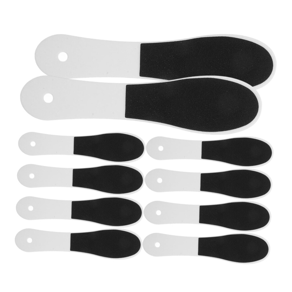 10pcs DualSided Foot File Callus Remover with Ergonomic Grip for Smooth Feet