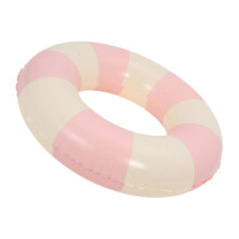 Inflatable Swim Ring for Adults with Ergonomic Grip and Bright PVC Pool Float for Beach and Summer
