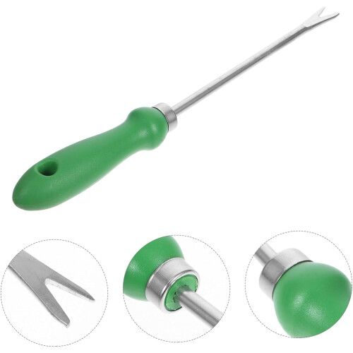 Weeding Tool with Ergonomic Handle for Dandelion Removal, Manual Root Puller for Lawn and Garden 2