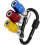3Pcs 1/4 Inch Screwdriver Bit Holder Keychain Set with Detachable RustResistant Design 3
