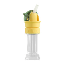 Halloween Party Straws, Reusable Bat Pumpkin Witch Spider Ghost Straws, Compatible with Water Bottles, Leak-Proof Cap Conversion