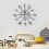Spoon Fork Wall Clock for Kitchen Dining Room Decoration (Silver) 5