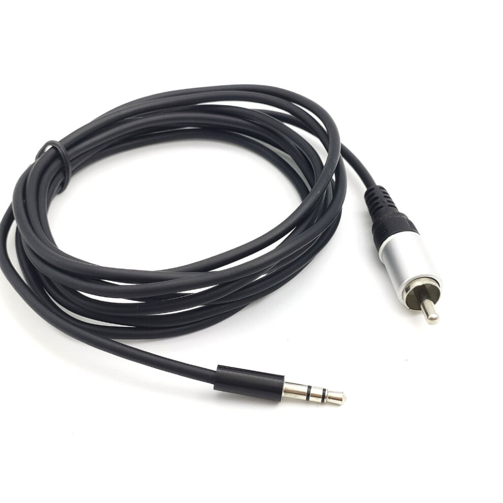 Flexible 3.5Mm Stereo To Rca Mono Plug Aux Cable For Easy Connection Wire 9085618713659