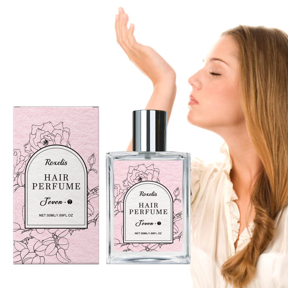 Hair Perfume for Women LongLasting Rose Floral Pheromone Mist with Castor Oil for Shine and Hydration 1.69oz