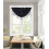 SAMIMPORT-2011 Kids Black Solid Print Rod Pocket Blackout Window Valances, 48” x 38” 1