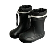 Kids Waterproof AntiSlip Rain Boots Boys and Girls Outdoor Rubber Protection 235mm Black