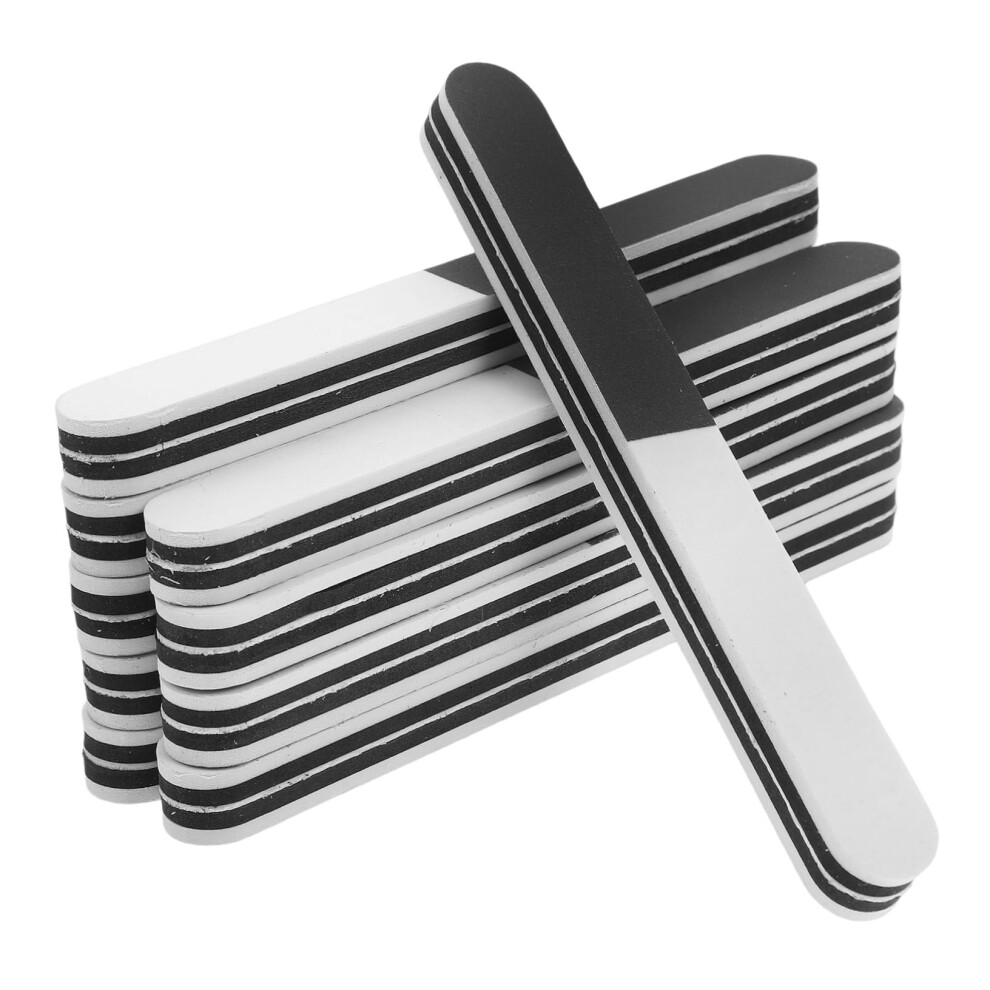 Black/White/Gray 10Pcs Nail Buffer Block And Nail Files Set Thickened Eva Multisurface For Manicure And Salon Use