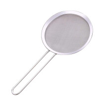Stainless Steel Skimmer Spoon with Fine Mesh Filtration and Long Handle for Hot Pot and Cooking