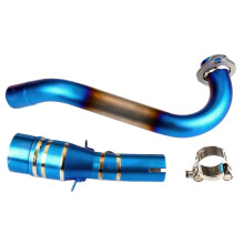 Titanium and Stainless Steel 51mm Exhaust Link Pipe Heat and Corrosion Resistant for Yamaha XMAX 300