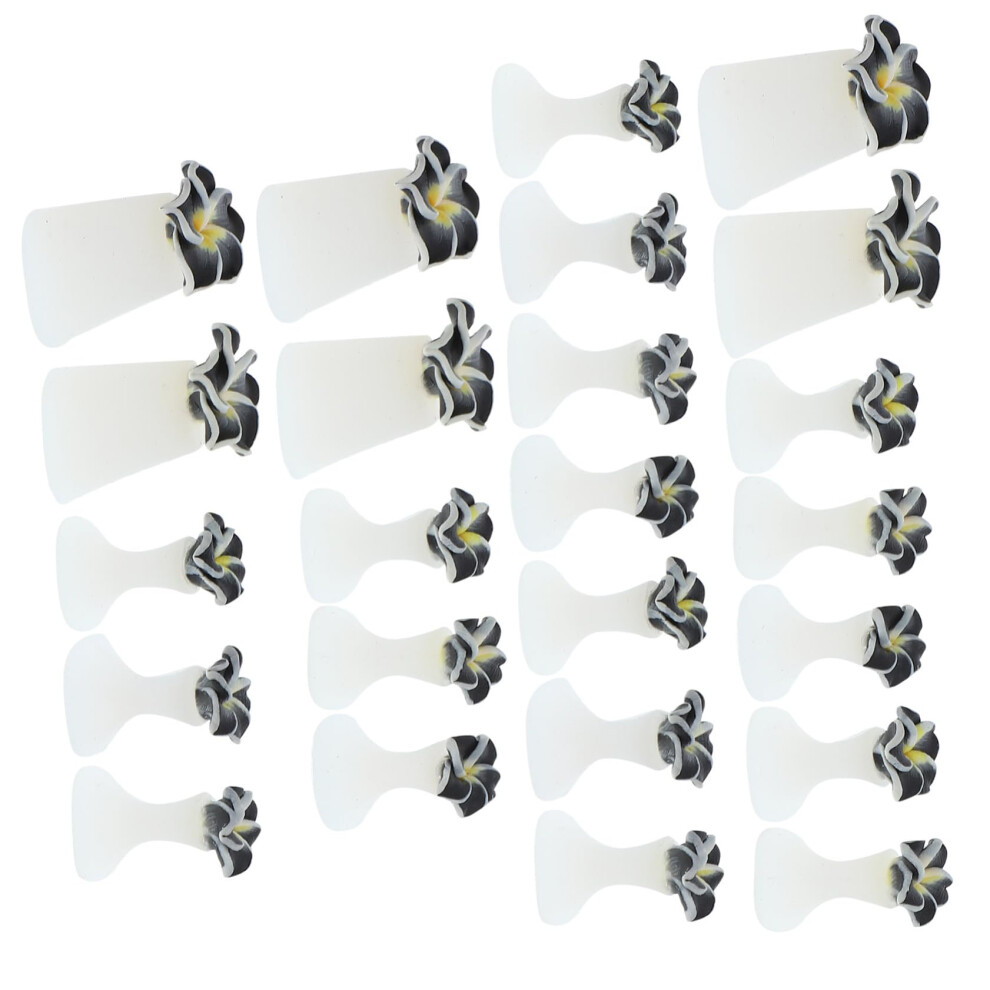 Silicone Toe Separators for Pedicure 24pcs Adjustable Spacers for Precise Nail Polish and Gel Manicure