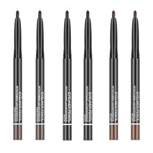 Eyeliner Pencil Set 6 Pack Waterproof Retractable Gel Black Brown Pigment Matte Color