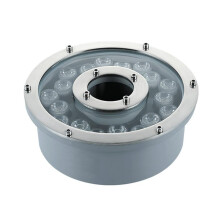Underwater LED Pool Light IP68 Waterproof Stainless Steel Low Voltage for Fountain Pond Red 12W