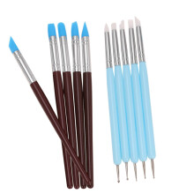 10Piece Silicone Nail Art Tools Set with Multiple Tips for Precise Detailing and Creative Designs