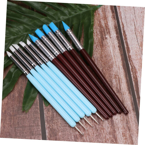 10Piece Silicone Nail Art Tools Set with Multiple Tips for Precise Detailing and Creative Designs 1