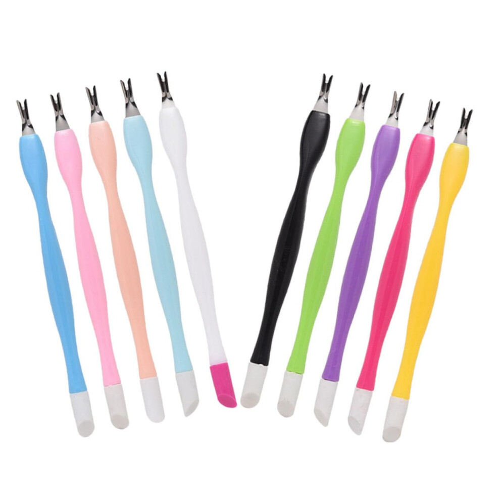 Cuticle Remover Set 15Pcs DualHead Cuticle Fork for Precise Manicure and Pedicure Nail Care