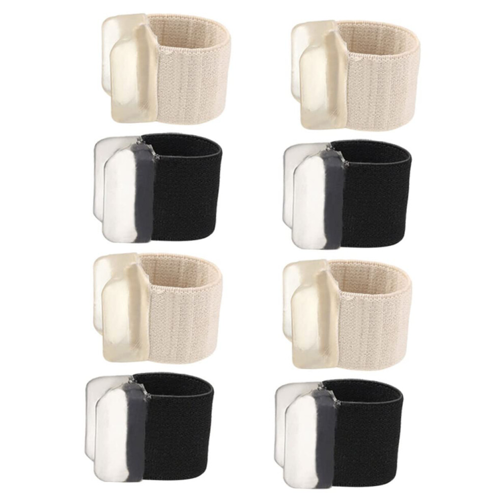4 Pairs Reusable Toe Separators Bunion Correctors for Comfortable Toe Alignment and Relief