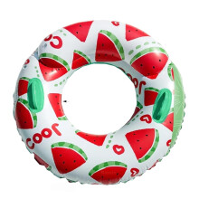Inflatable Watermelon Pool Float 2Pack, Durable PVC Swimming Ring for Adults and Kids
