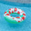 Inflatable Pool Float 2Pack Watermelon Swimming Ring Durable PVC for Beach and Lake Fun 2