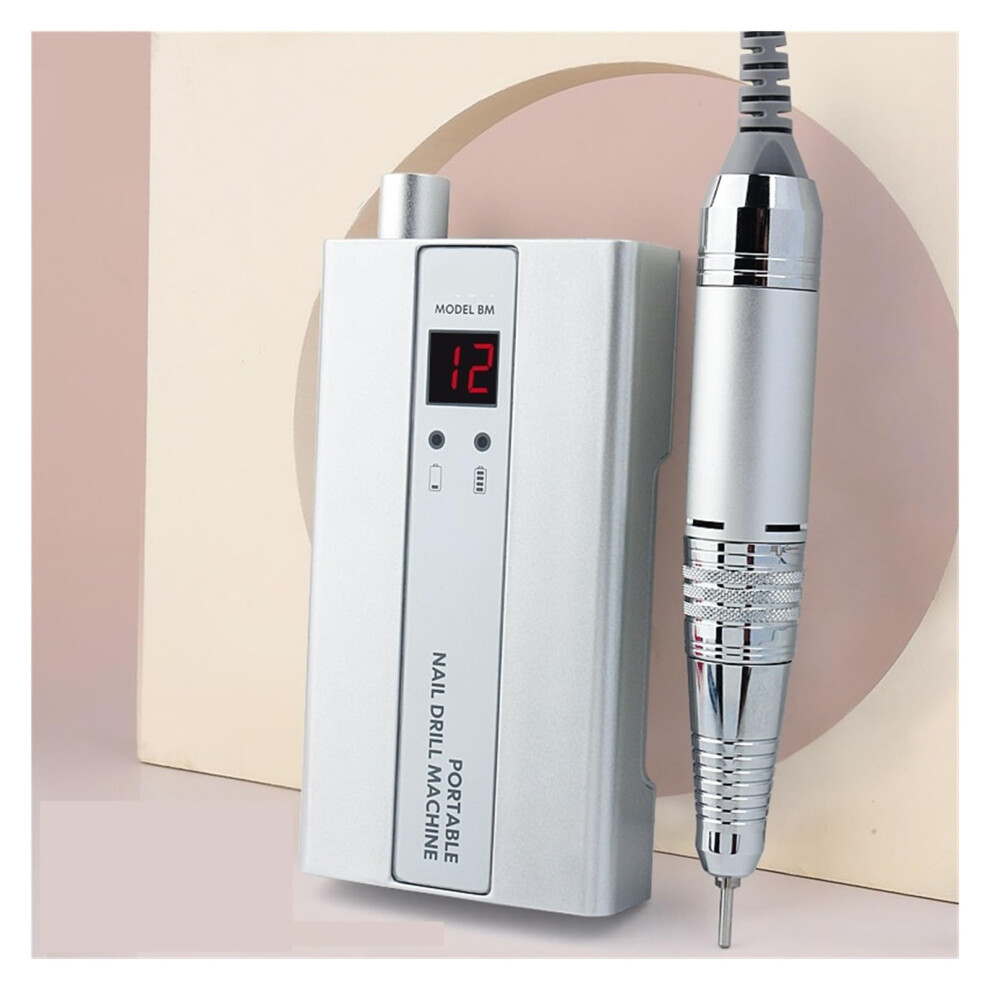 Electric Nail Drill 25000RPM Professional Rechargeable Low Noise Nail File for Manicure