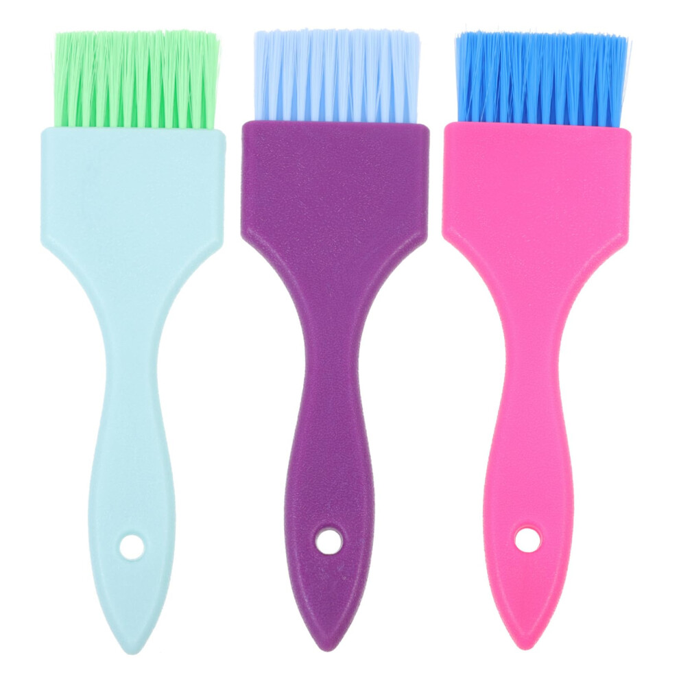 3pcs Hair Dye Brush Set with NonSlip Grip for Salon and Home Hair Coloring Highlights