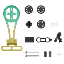 Adjustable Bike Speedometer Mount and Quick Release Light Holder for Road Cycling Green