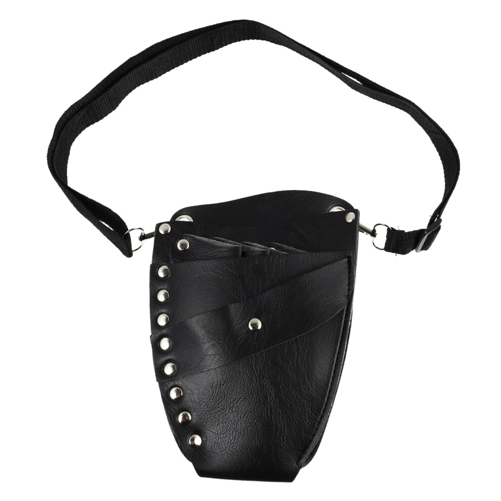 Hairdressing Tool Belt With Barber Scissor Pouch, Adjustable Waist Bag Organizer For Salon Professionals 9113335400948